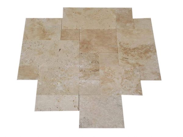 Vanília Travertin Mészkő / vein cut, Római konszignáció 3cm vastagság - Image 2