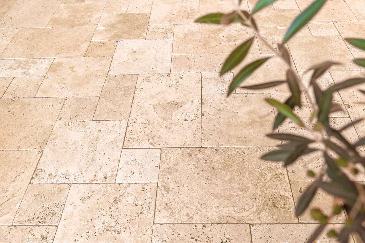 Vanília Travertin Mészkő / vein cut, Római konszignáció 3cm vastagság - Image 4